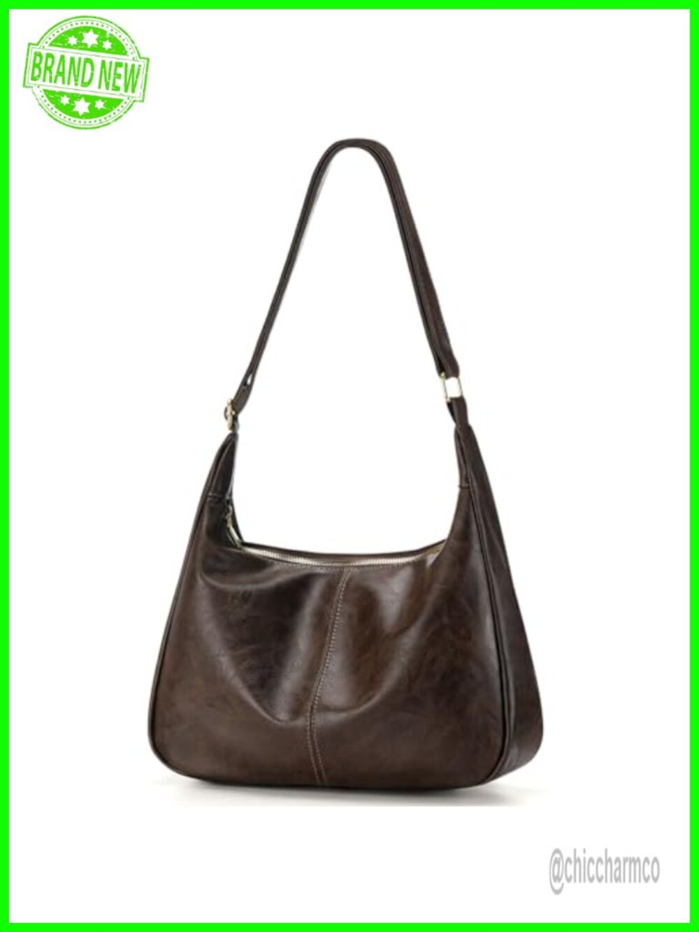 Sightor Hobo Bag PU Leather Slouchy Shoulder Crossbody Purse